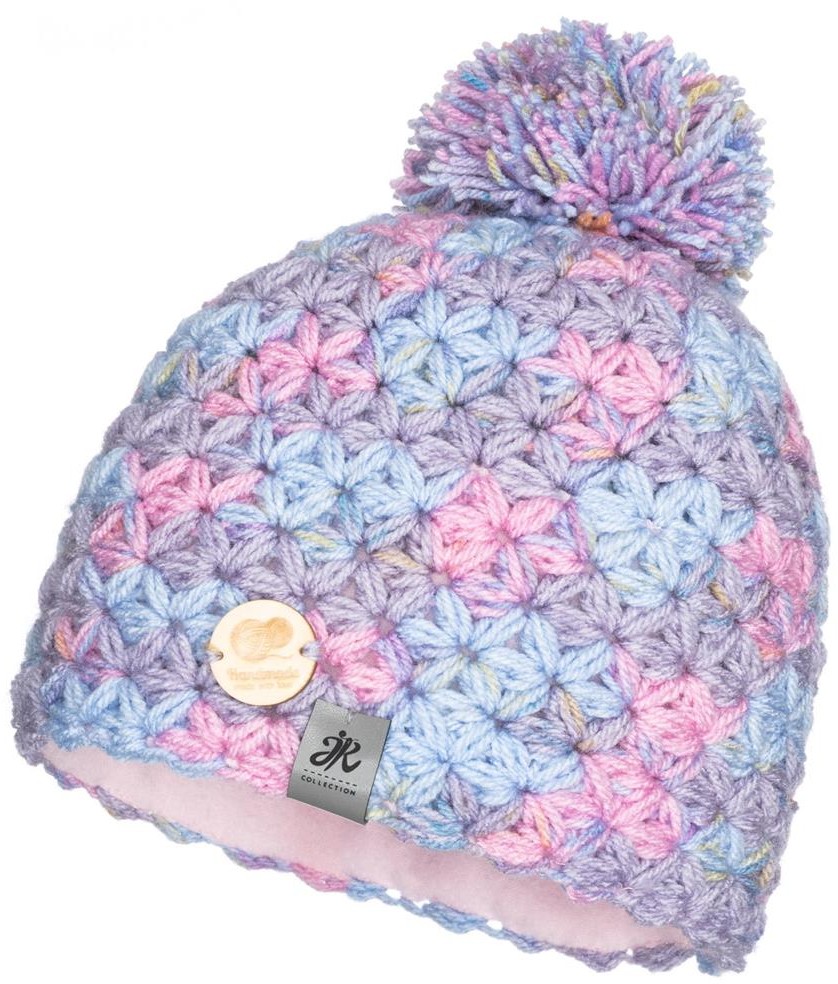Ciepła czapka zimowa z pomponem Handmade