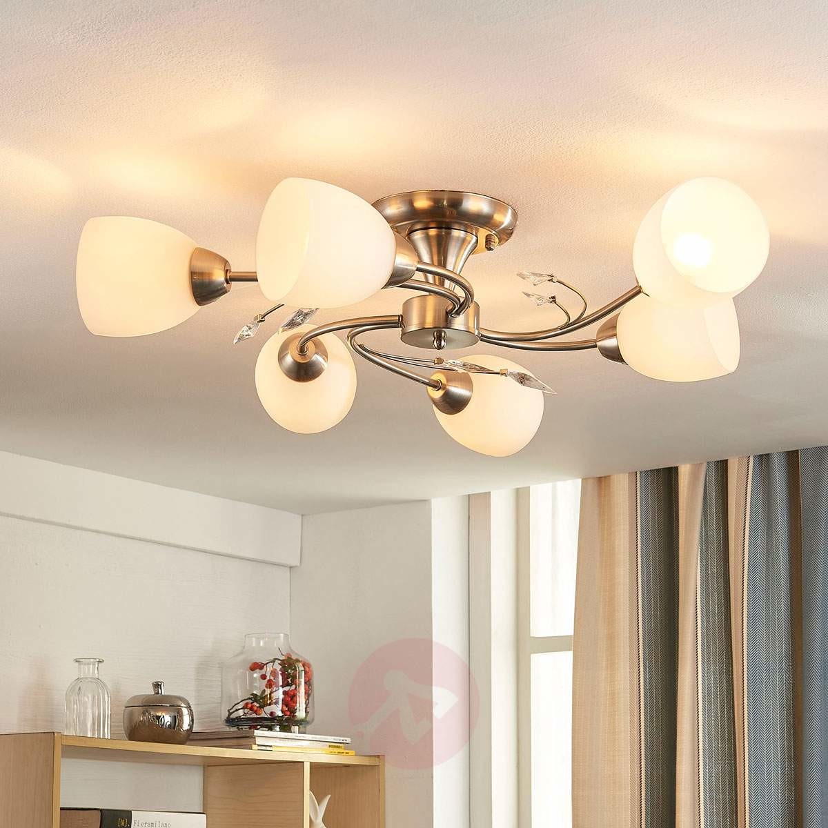 Lampenwelt Sześciopunktowa lampa sufitowa Taras