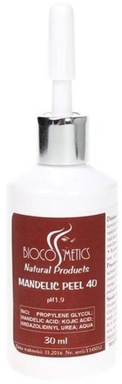 BioCosmetics Mandelic Peel 40 kwas migdałowy + kojowy pH 1.9 30ml