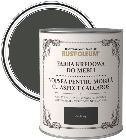 Rust-Oleum Farba kredowa do mebli Rust-Oleum grafitowy satyna 0 125 l R0070013X5