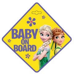 TABLICZKA BABY ON BOARD FROZEN