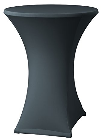 Dena 023294 przykrywki Stretch stehtischhusse Samba D2, średnica 80  85 cm, antracyt 023294