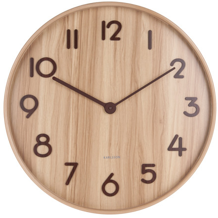 Karlsson Zegar ścienny Pure large light basswood by KA5810WD