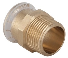 top Geberit złączka przejściowa z gwintem zewnętrznym Kupfer Mapress 61717 61717