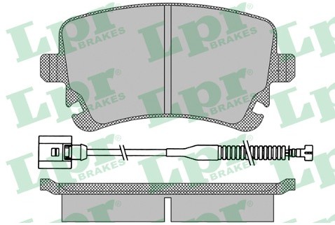 LPR Klocki hamulcowe - komplet 05P1398A