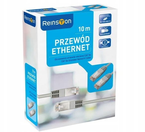 Kabel sieciowy RJ45 Reinston EKK08 10m Internetowy