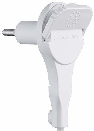Electraline Electraline 520200 Wtyczka męska 2P 6A Extra Płaska biała, biała 520200