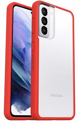Otterbox Eleganckie etui, opływowa ochrona dla Samsung Galaxy S21+ 5G - przezroczyste/czerwony - opakowanie niedetaliczne 77-81578