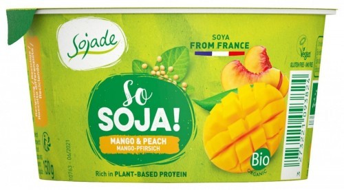 Sojade DESER SOJOWY MANGO - BRZOSKWINIA BEZGLUTENOWY BIO 150 g -