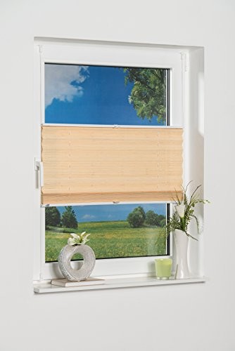 K-home Lucera 227489-6 plisa okienna, naciągnięta, montowana na zaciski, naturalna, 70 x 210 cm 227489-10