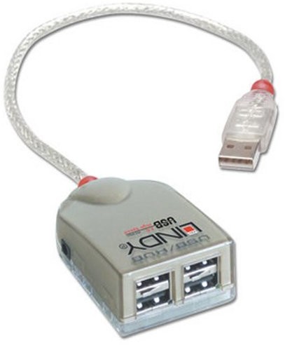 LINDY USB koncentratora, szary 42998
