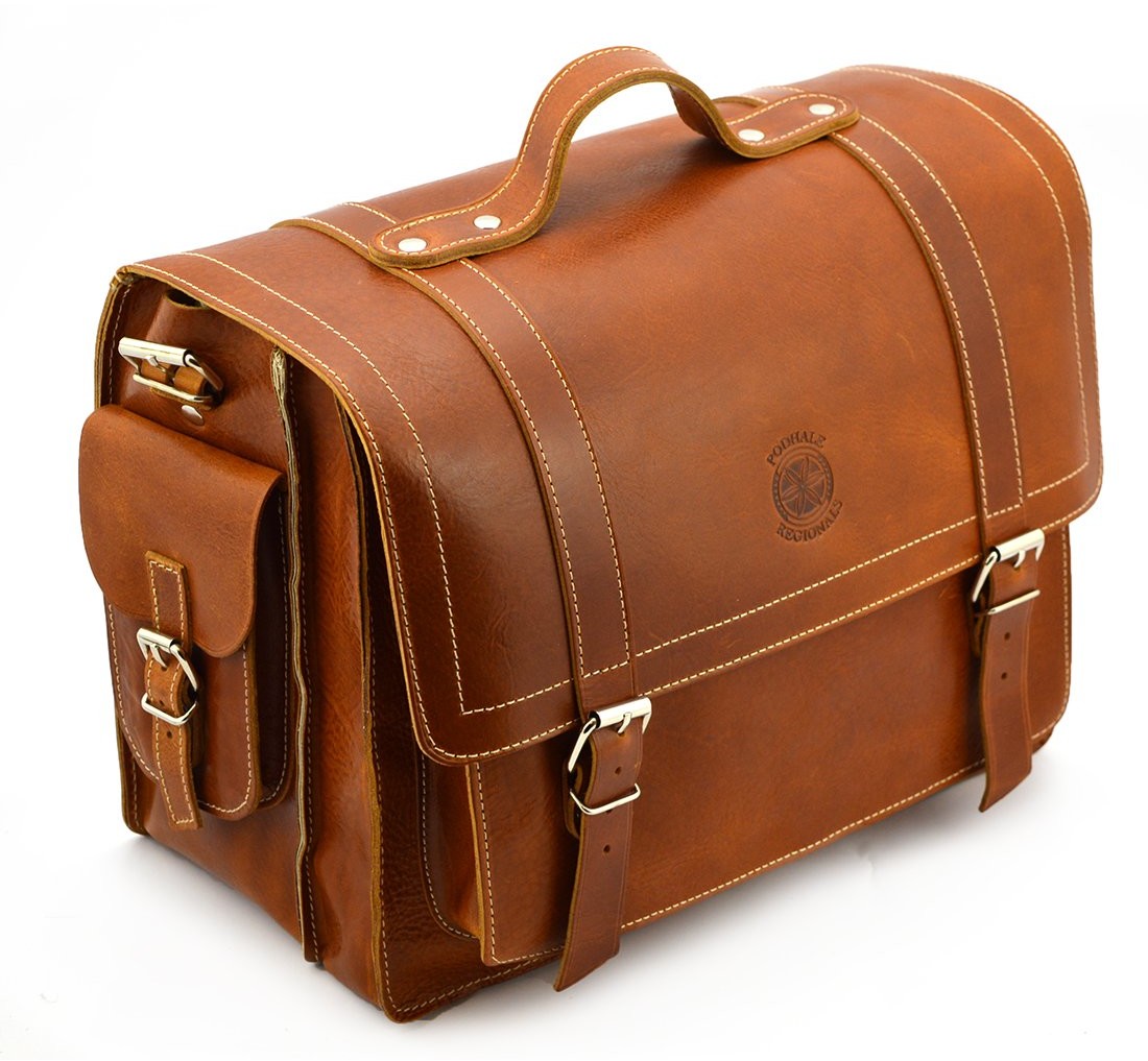 Vintage Premium Klasyczna torba Podhale Regionals b918 koniak