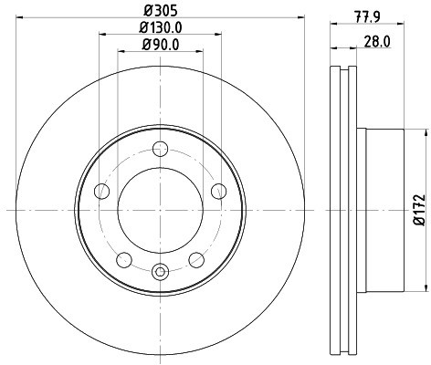 HELLA PAGID Tarcza hamulcowa PAGID 8DD355108-931