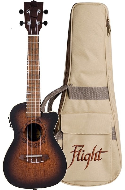 Flight Flight DUC380 CEQ Amber ukulele koncertowe elektro