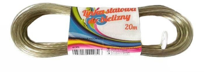 OFERTA DODATKOWA - CHEMIA Linka Stalowa Do Bielizny 20m 2mm 2074 R SZC000253