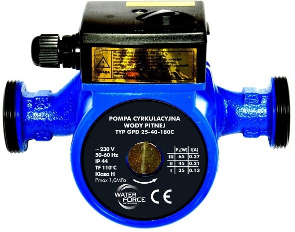 Pompa obiegowa do CO 25 / 40 / 180 in