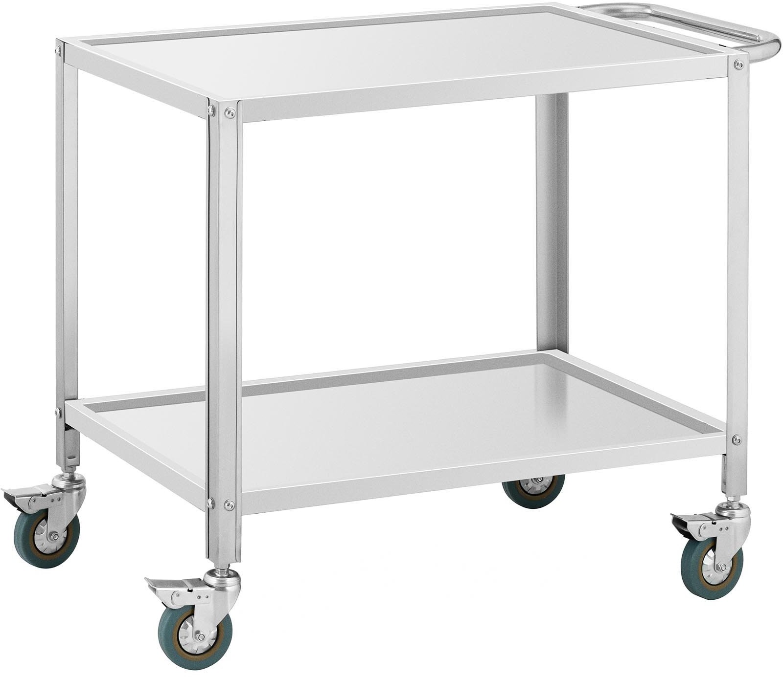 Royal Catering Wózek kelnerski 2 półki 80 x 57 x 3,5 cm rozstaw półek 53 cm 100 kg RCGW 12
