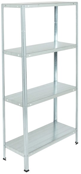 FORM Regał Form 4 półki metalowy ocynk 140 x 70 x 30 cm 40 kg