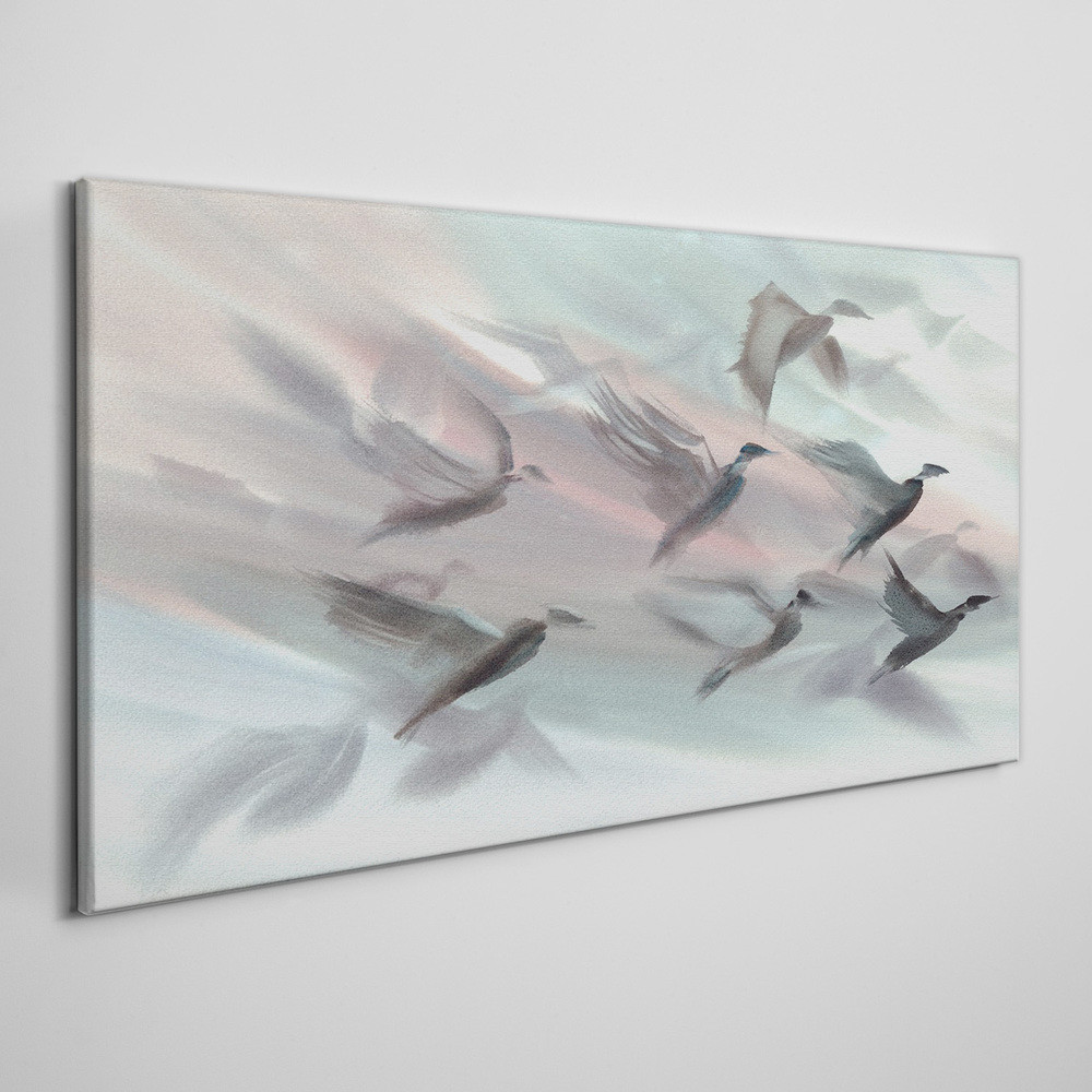 PL Coloray Obraz na Płótnie Abstrakcja Zwierzęta Ptaki 120x60cm