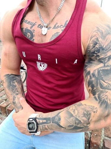 Furia Tank top bordowy nowe logo Furia