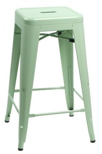 D2.Design Stołek barowy Paris 66 cm zielony inspirowany Tolix 28288