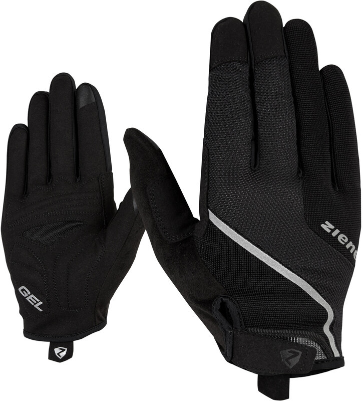 Ziener Clyo Touch Long Bike Gloves Men, czarny 10,5 2022 Rękawiczki szosowe 988229-12-10,5