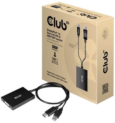 Club 3D Club 3D DisplayPort / DVI adapter - 60 cm CAC-1010-A