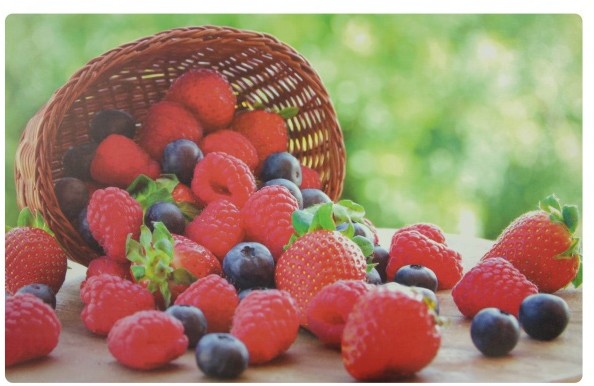 Podkładka 44 x 28 5 cm maliny AR-MATA-PP-MALINY