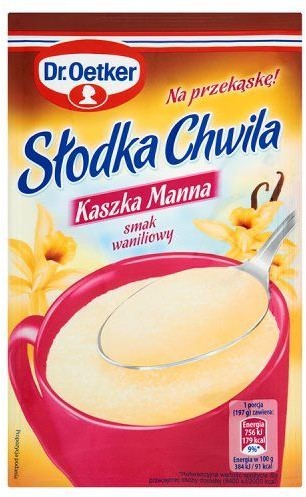 Dr Oetker Kaszka manna smak waniliowy Słodka Chwila 47,5 g