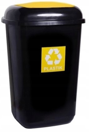 Kosz Do Segregacji Śmieci ,,plastik'' 28L Żółty