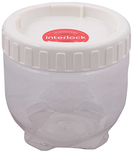 InterLock Interlock inl202 W/LG Lock i interlock okrągły kontener, 280 ML, średnica 77 MM, plastik, przezroczysty, 77 x 77 x 90 cm INL202W/LG
