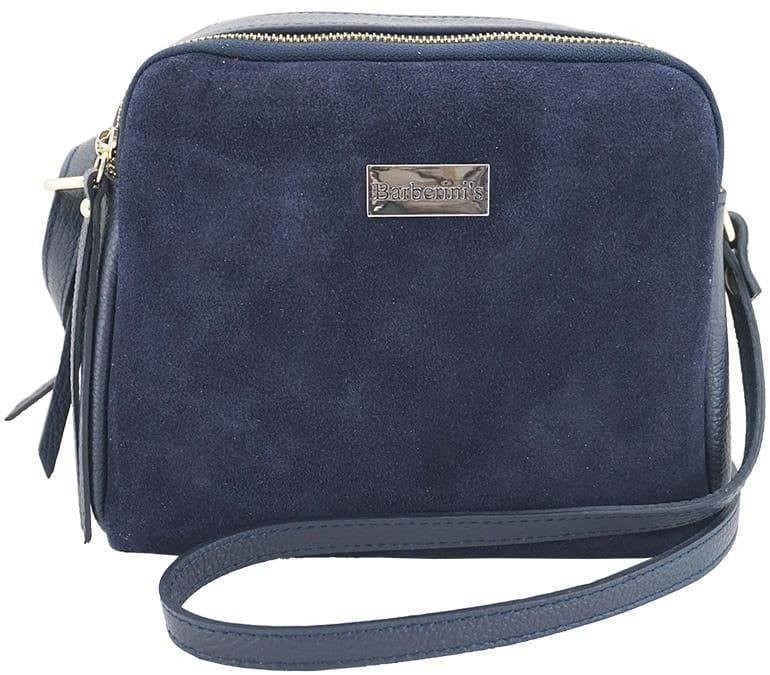 Barberini's Torebki listonoszki skórzane - Granatowa 710-4