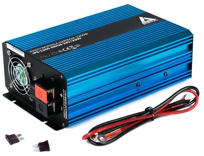 AZO Digital Przetwornica DC/AC step-up AZO Digital 24VDC / 230VAC IPS-1200S 1200W - sinus AZO-12965