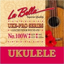 LaBella No100W struny ukulele tenor 4ta owijana