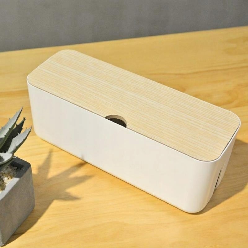 AG381E Organizer na kable listwy biały