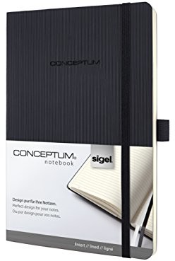 Sigel Conceptum notatnik formatu A5, czarny CO321