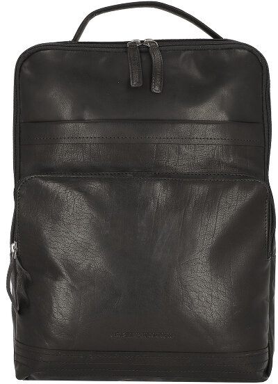 Spikes & Sparrow Bronco Plecak skórzana 40 cm przegroda na laptopa black 59530B-00