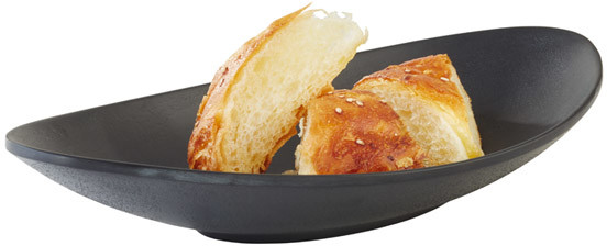 APS Miska owalna z melaminy 0,25 l, czarna | Zen 83735