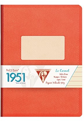Clairefontaine 195446 °C A5 Collection 1951 z podszewką, notebook  czerwony Coral 195446C