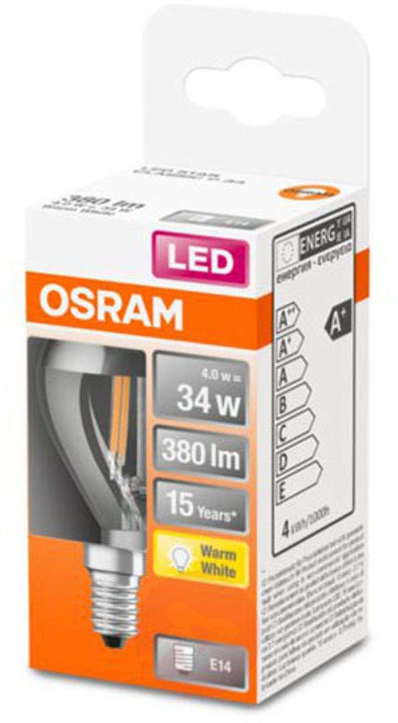 Osram Classic P Mirror żarówka LED E14 4W 2 700 K
