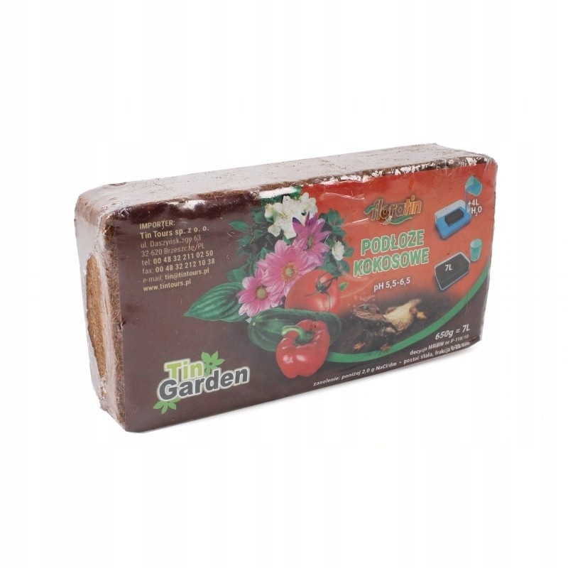 Podłoże kokosowe do roślin ozdobnych 650g / 7L