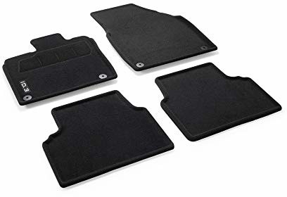 Volkswagen Volkswagen 10B061445WGK dywaniki samochodowe Optimat 4 x dywaniki materiałowe czarne, z napisem ID.3 10B061445WGK