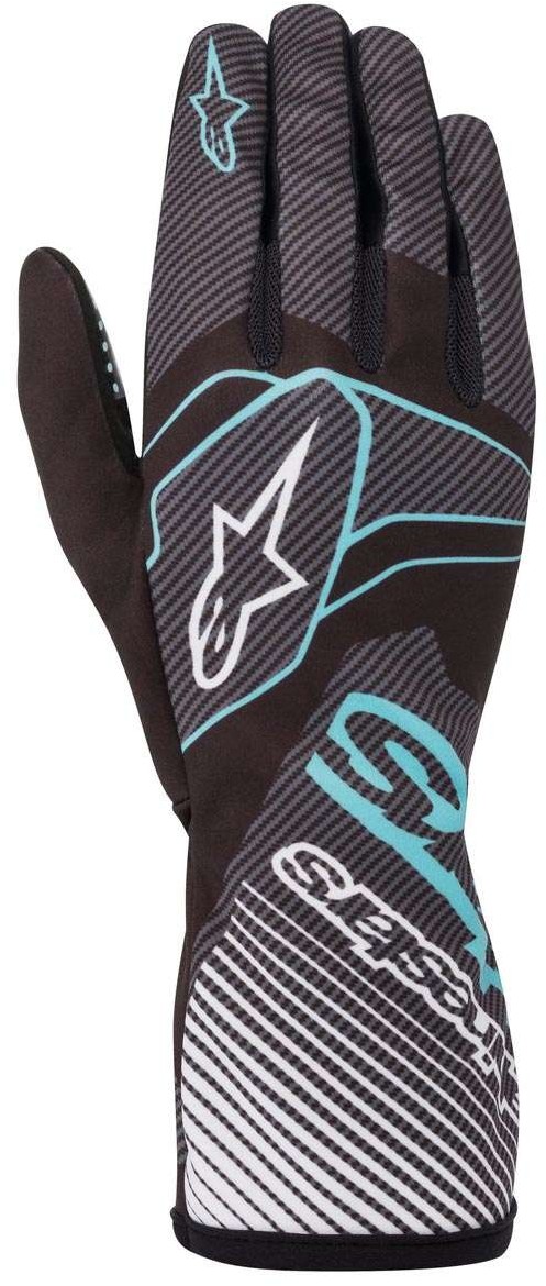 Alpinestars Rękawice kartingowe Alpinestars TECH-1 K RACE V2 CARBON niebieskie 3552420-1076-S