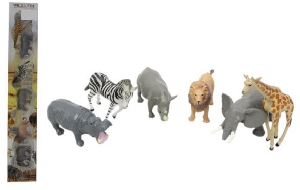 Safari Zwierzęta dzikie 6szt w tubie 3427 NORIMPEX cena za 1 szt