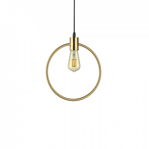 Ideal Lux Lampa wisząca Abc SP1 Round 207841 mosiężna oprawa w stylu design 207841