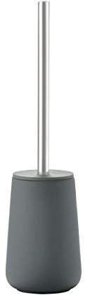 ZONE szczotka toaletowa NOVA, porcelana z powłoką Soft-Touch, szary, ok. 37 cm wys. 351040
