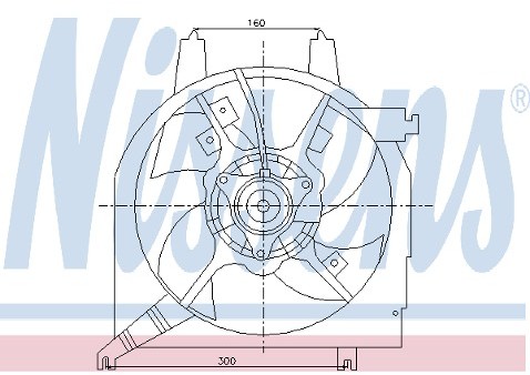 NISSENS Wentylator, kondensator klimatyzacji NISSENS 85186