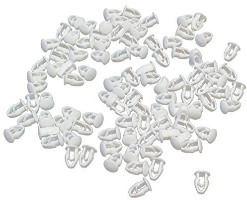 Cora 000116018 zestaw 100 elementów de Fixation zapewnia tablice rejestracyjne,, biały 000116018