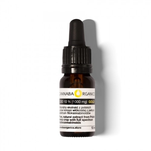 Próbka destylowanego oleju 10% CBD (1000 mg/10 ml)