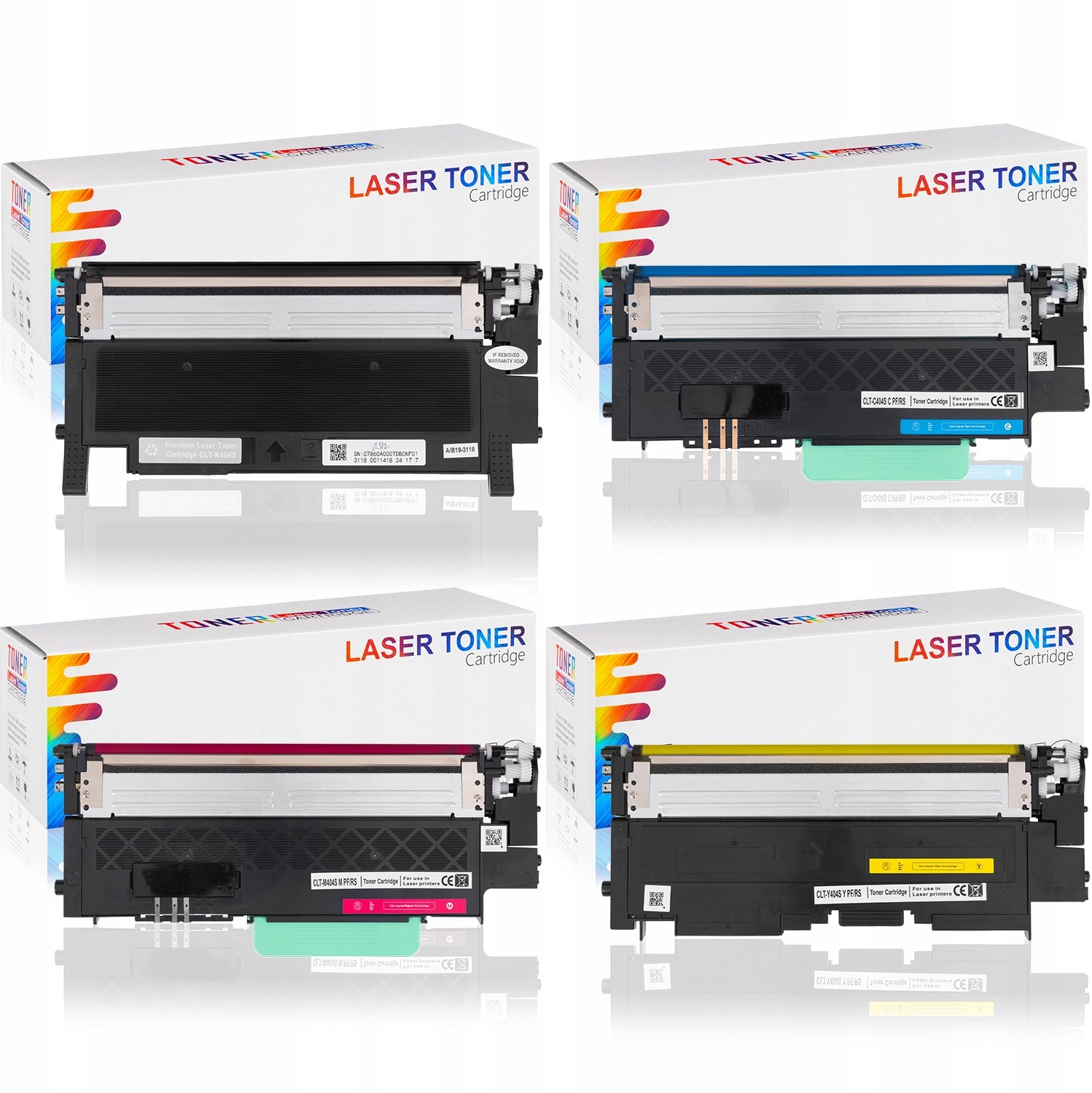 4x Toner Do Hp W2070A 117A czarny + kolory Cmyk